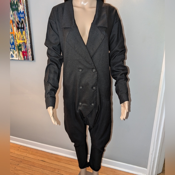 ONE TEASPOON Black Jumpsuit. Double breasted. Drop crotch. Black. XS - Picture 1 of 11